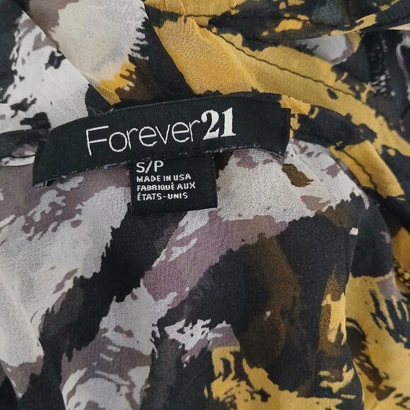 Forever 21 women's top sheer blouse size S/P. - Picture 2 of 12
